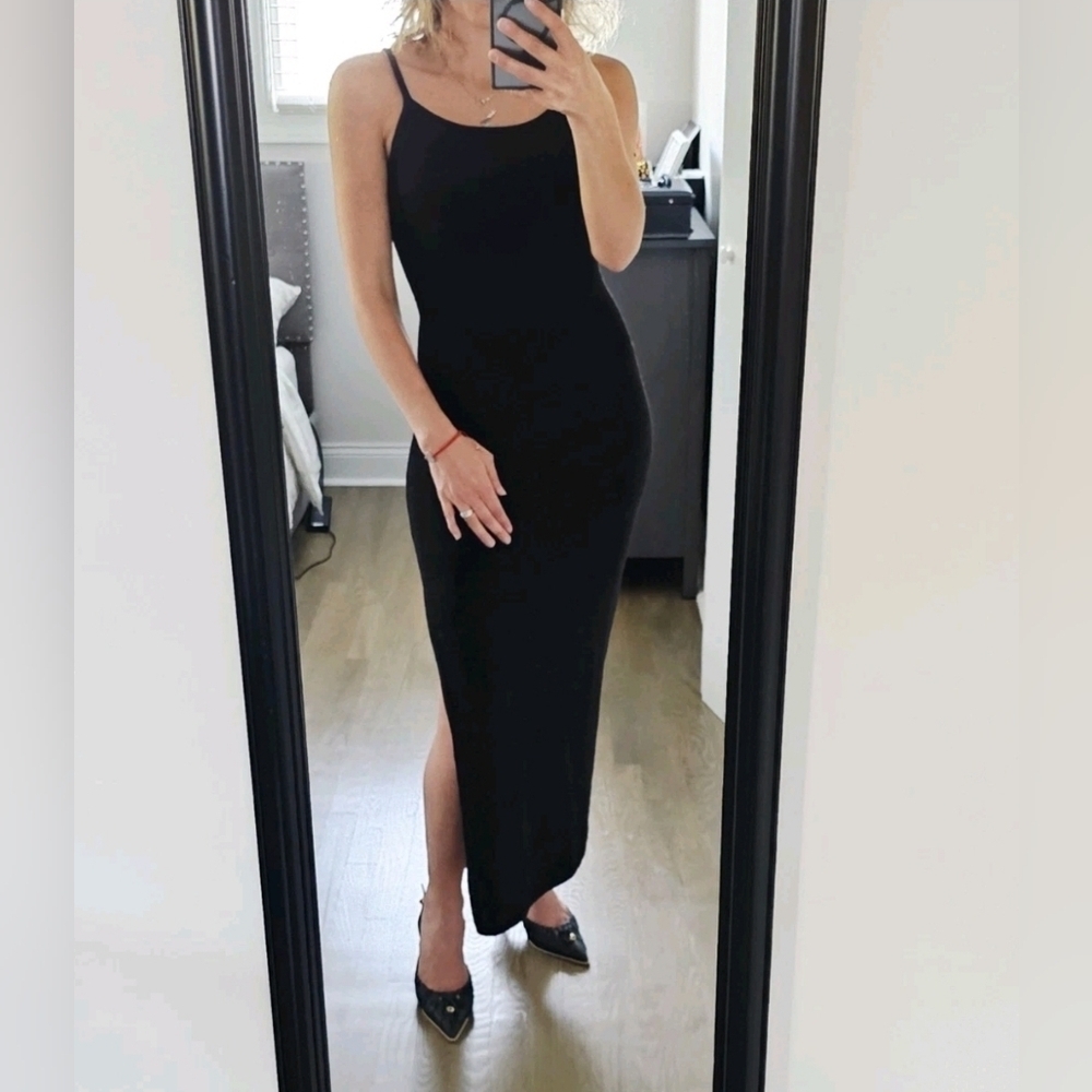 Runaway The Label Black Maxi Open Back Dress Size 8